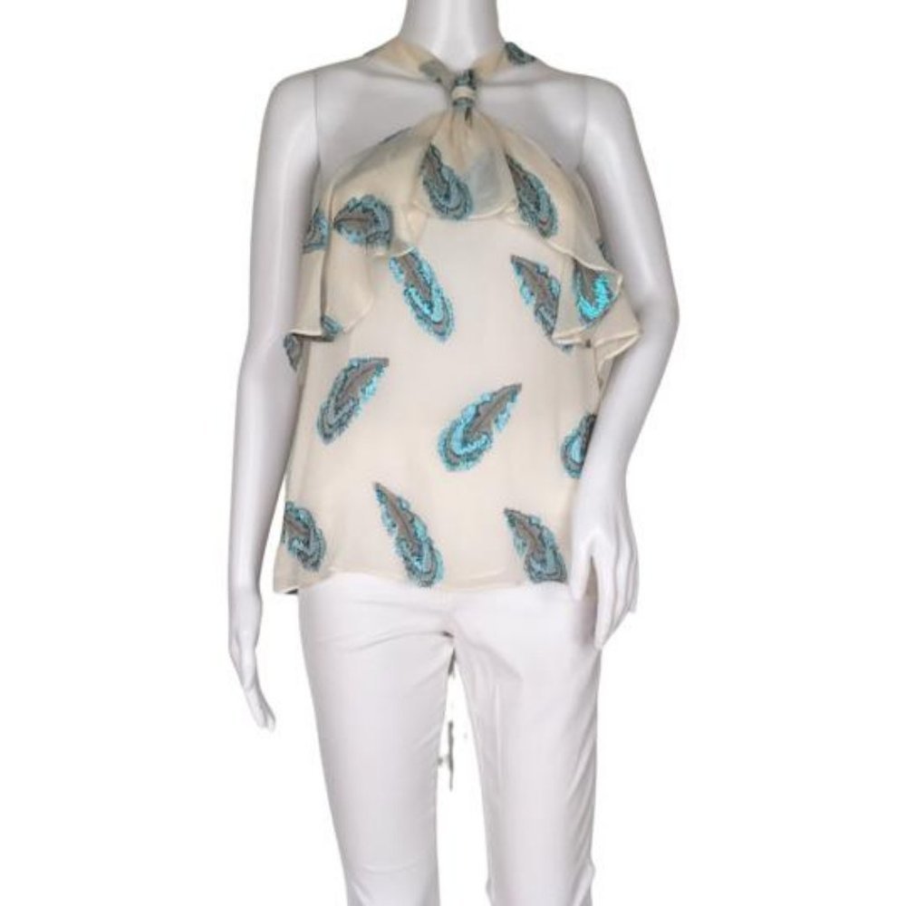 NWT Ramy Brook Women's Halter Top Aviana Allover Sz XS